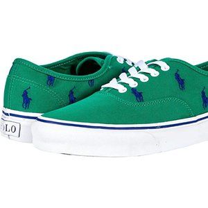 Polo Ralph Lauren Men's Keaton Allover Pony Canvas Sneaker